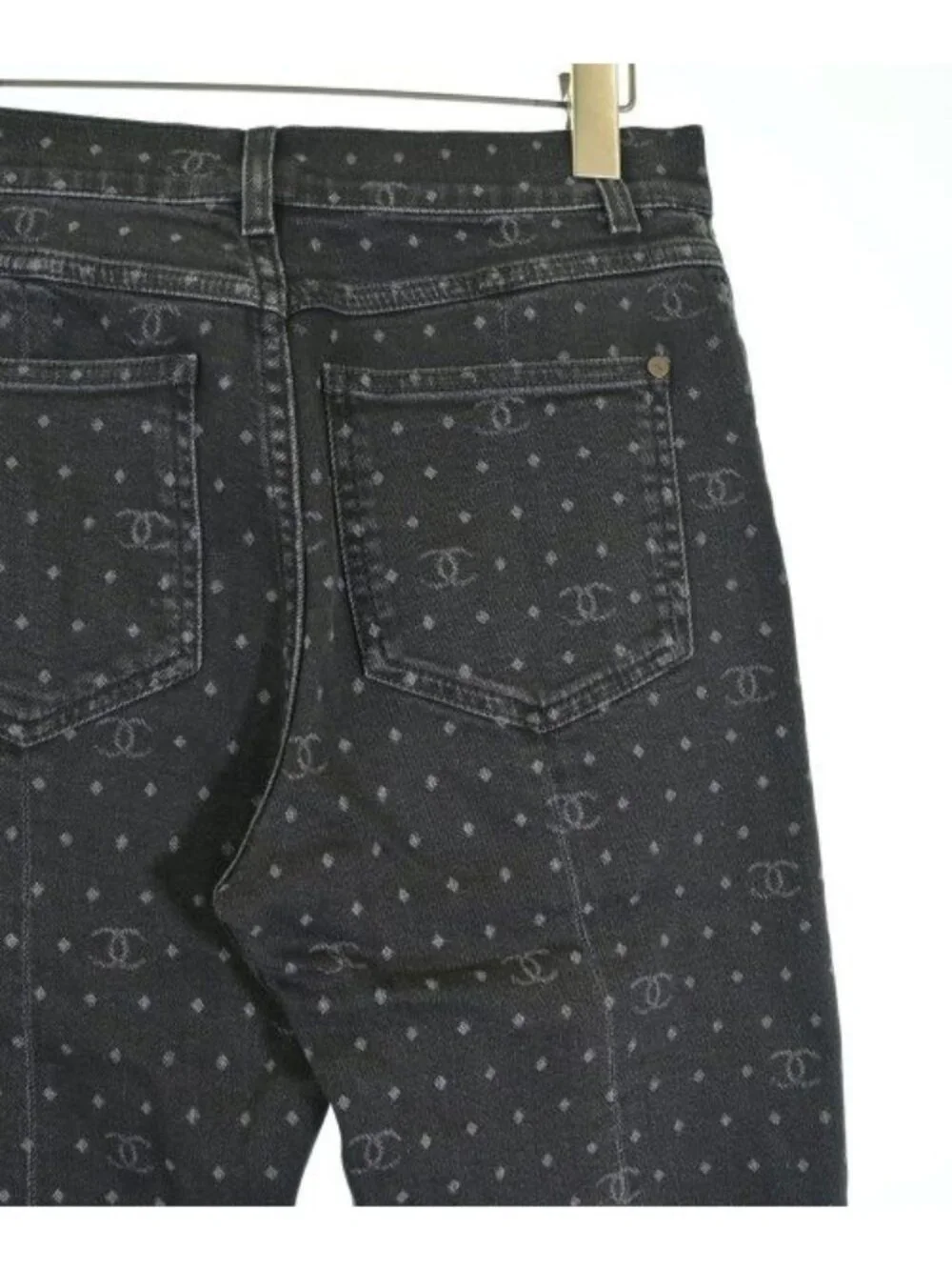Chanel Denim Pants Black